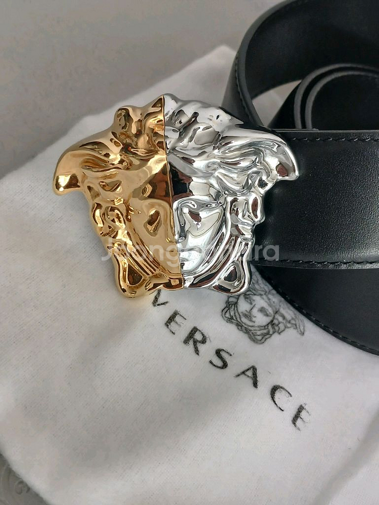 베르사체 메두사 투톤 벨트--8