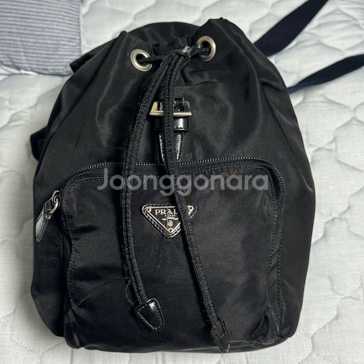 프라다 나일론 백팩--4
