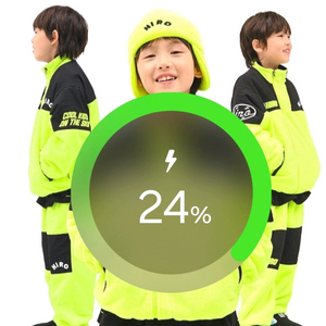 히로 23년 레이싱 플리스 집업 세트. 상의140하의130