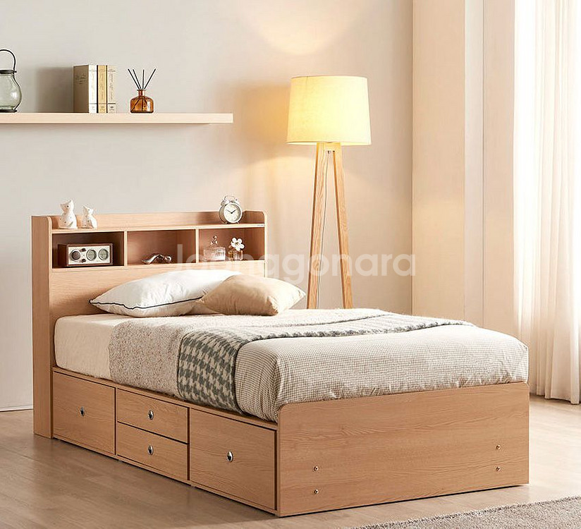 동서가구 원목 수납형 침대 프레임 + 매트리스--2