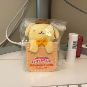 산리오 폼폼푸린 자석으로 집는 마스코트 홀더 키링