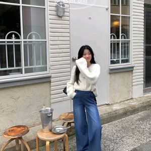 (새상품) 와이드 데님부츠컷