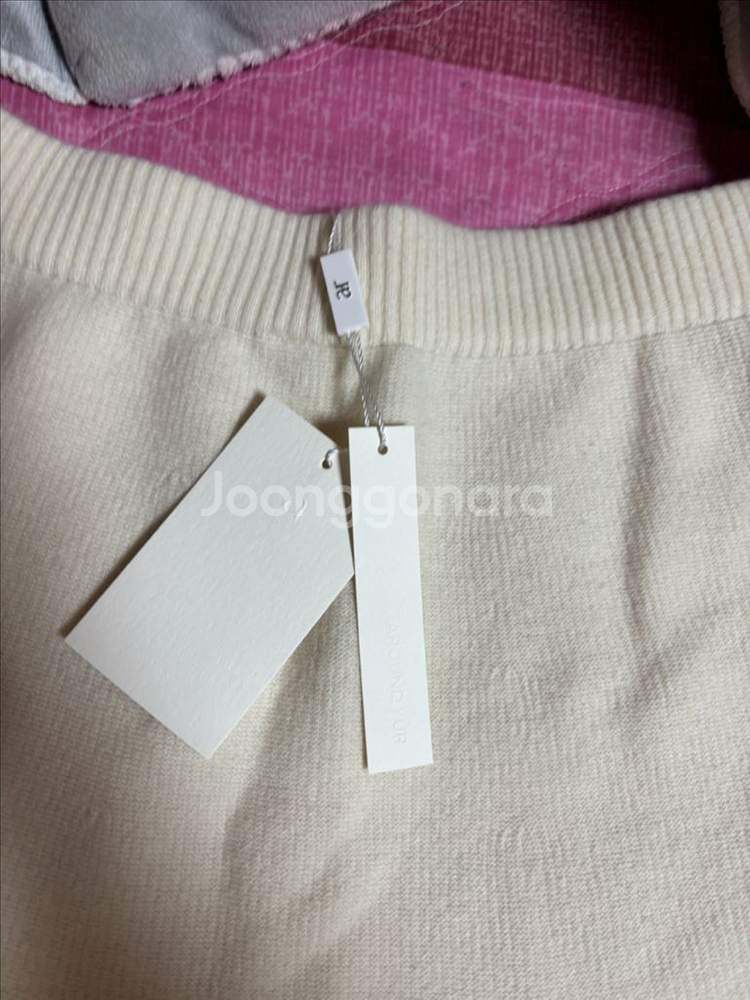 어라운드율 니트스커트 아이보리--1