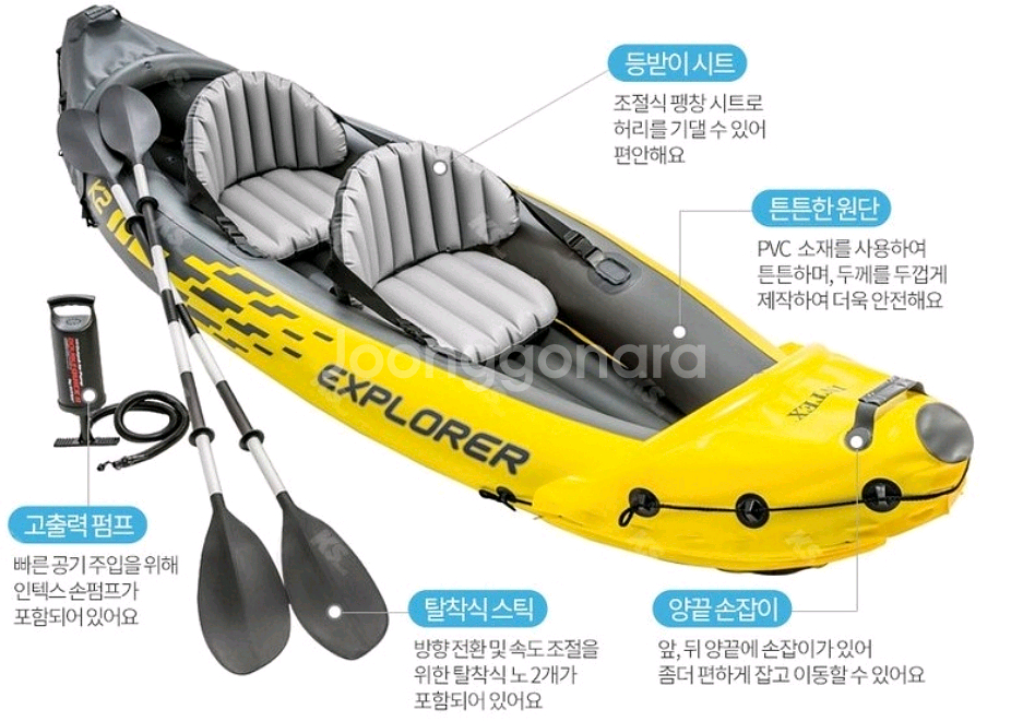 K2 카약 익스플로러 튜브 구명조끼--0