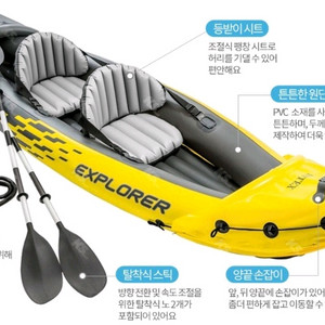 K2 카약 익스플로러 튜브 구명조끼