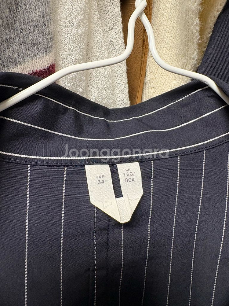 아르켓 스트라이프 랩 셔츠 원피스 34--2