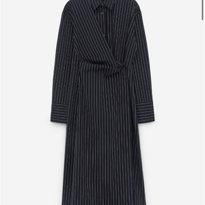 아르켓 스트라이프 랩 셔츠 원피스 34