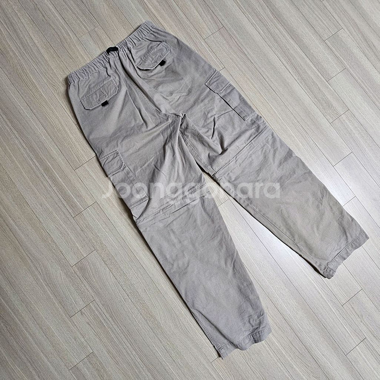 L 82~84 32~34 남자 카고 팬츠 베이지- 긴바지 반바지 2in1--1