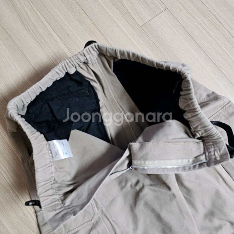 L 82~84 32~34 남자 카고 팬츠 베이지- 긴바지 반바지 2in1--3