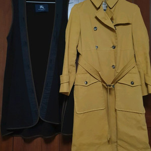 버버리 여성 트렌치코트 세트(라이너탈부착가능)