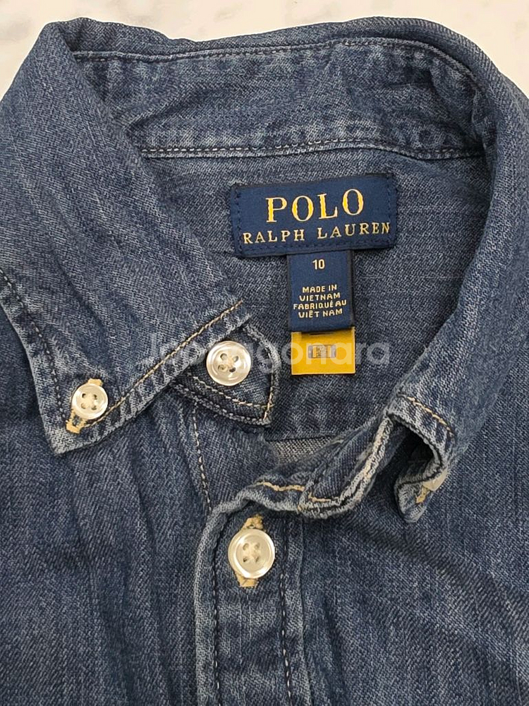 폴로 랄프로렌 여아 데님 셔츠 10Y--1