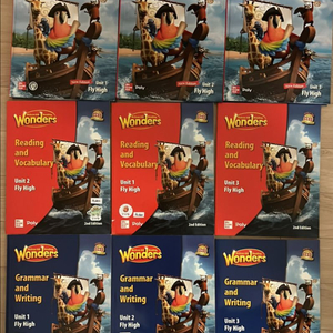 폴리 교재 원더스 fly high unit 1,2,3 + 유레카