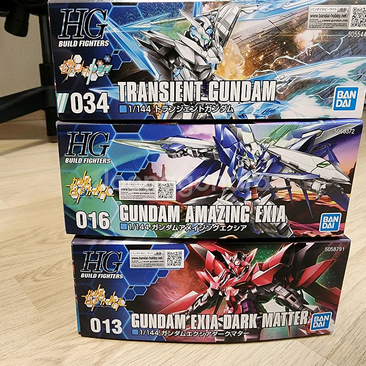 HG 건담 프라모델 3종 세트--0