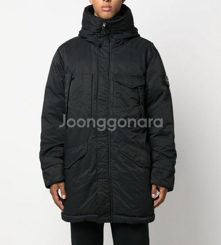 스톤아일랜드 70821 오파크 후드 롱패딩 M사이즈--7