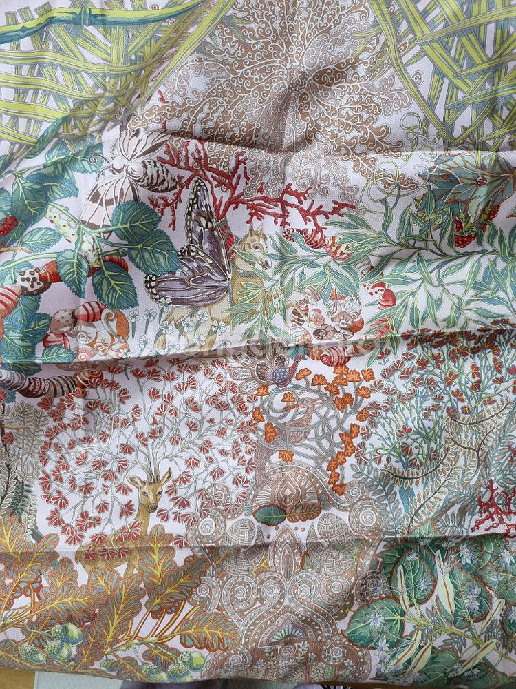 에르메스 마야 트윌 실크 스카프--0