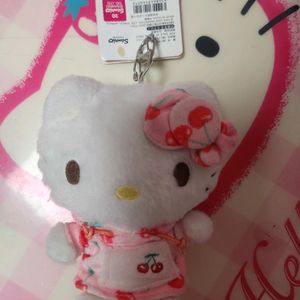 헬로키티 체리 후디 키링 정품 산리오 마스코트