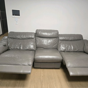 가죽 4인용 소파