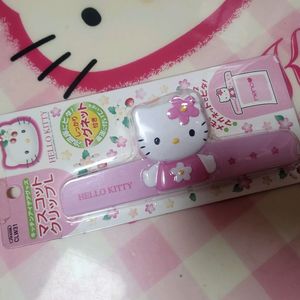 고전키티 카오하나 자석 메모 집게 헬로키티