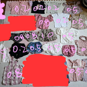 여아옷 100호110호봄가을여름 100호겨울 일괄