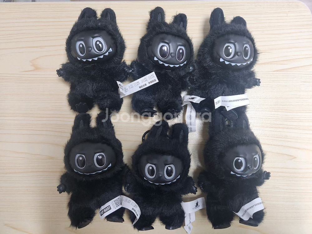 (새제품) 검정(블랙) 라부부 인형키링--0