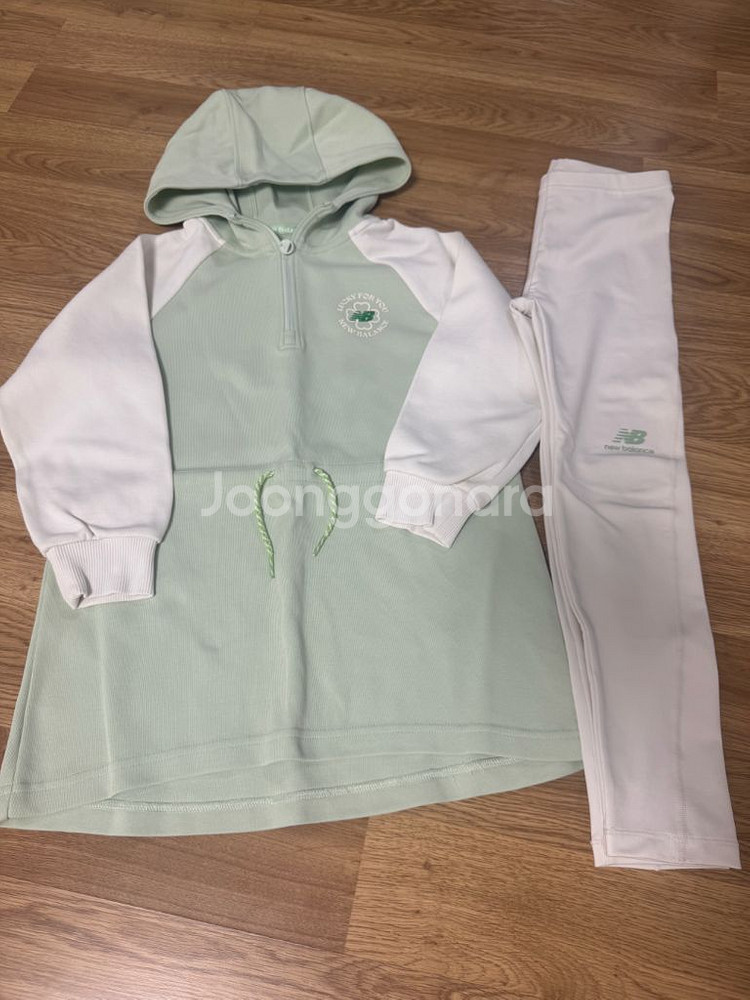 뉴발란스 키즈 후드 집업 세트130--0