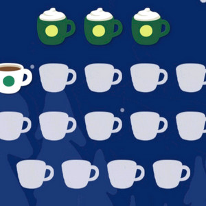 스타벅스 프리퀀시 미션3개 일반1개 일괄 판매합니다