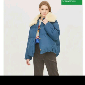 니트퍼 구스 패딩 점퍼