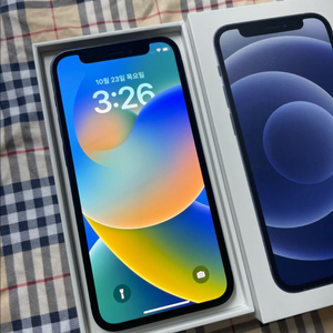 아이폰12미니 128 블랙 SSS급 iOS 16.1.1