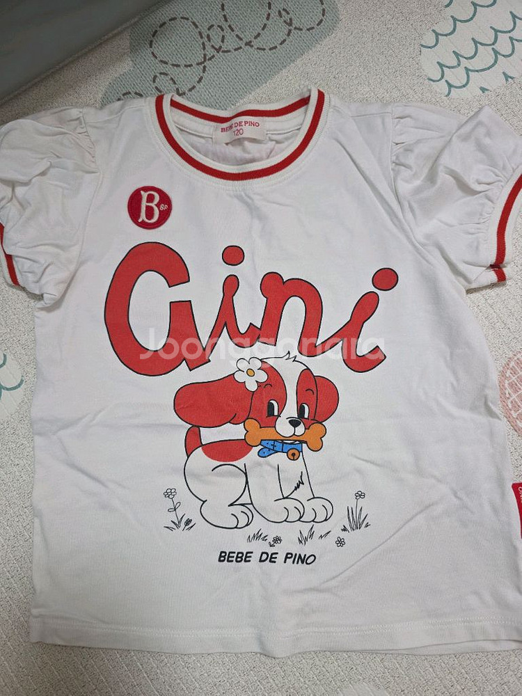 베베드피르 기니 퍼프 반팔 티셔츠 120사이즈--0