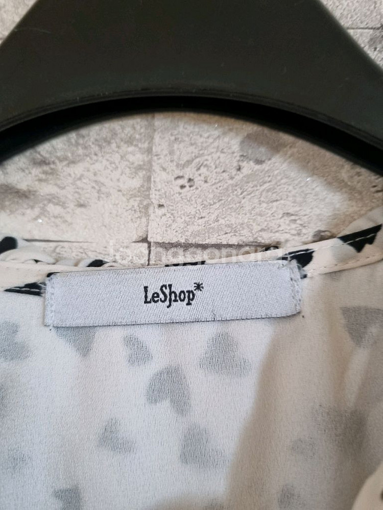 르샵 크림색 불투명쉬폰 롱원피스--4