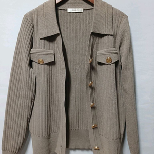 LeLpoch 골드버튼 니트 가디건 M정도