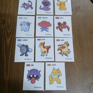 무료배송 포켓몬 띠부씰 1개 선택 1세대 2세대 4자리씰