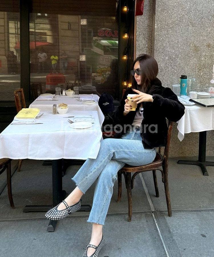 더로랑 벨벳패딩(S,새상품)--0