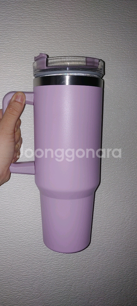 연보라 텀블러 1.2리터 2회 사용 무료배송(gs25 편의점반값택배)--0
