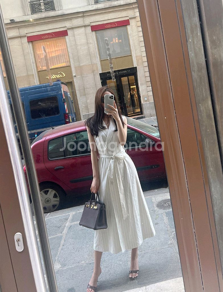 더로랑 스트라이프 원피스(익스클루시브)free--0