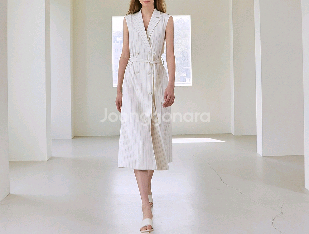 더로랑 스트라이프 원피스(익스클루시브)free--7