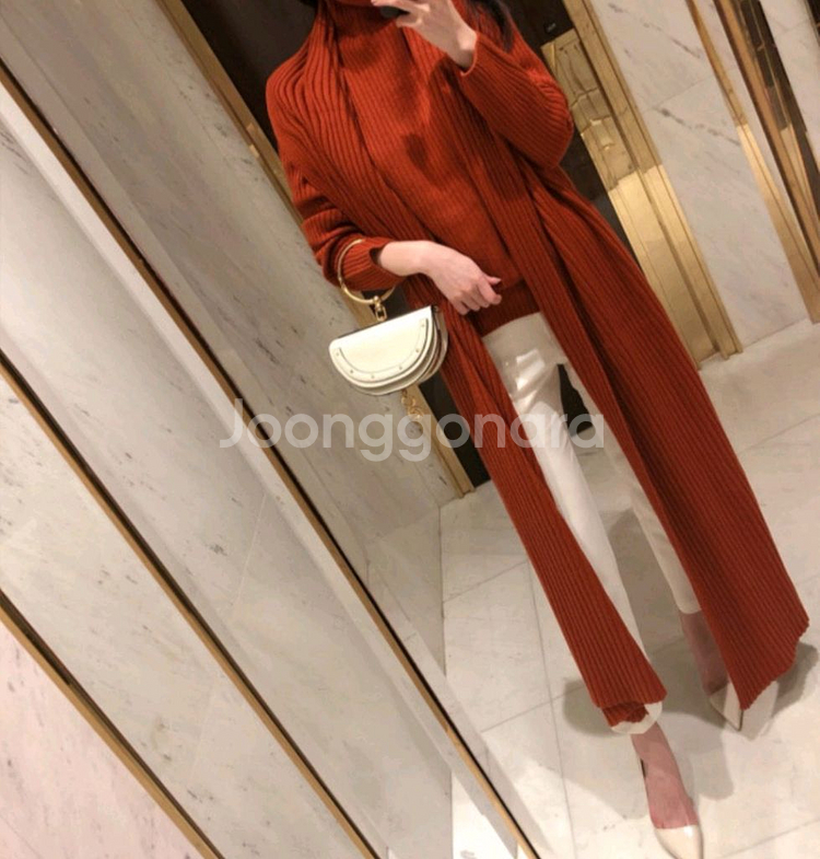 더로랑 폴라니트 머플러 세트--0