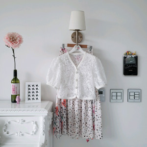 수입 꽃장식가디건ㆍ잇미샤 플로랄 롱스커트(반택포)