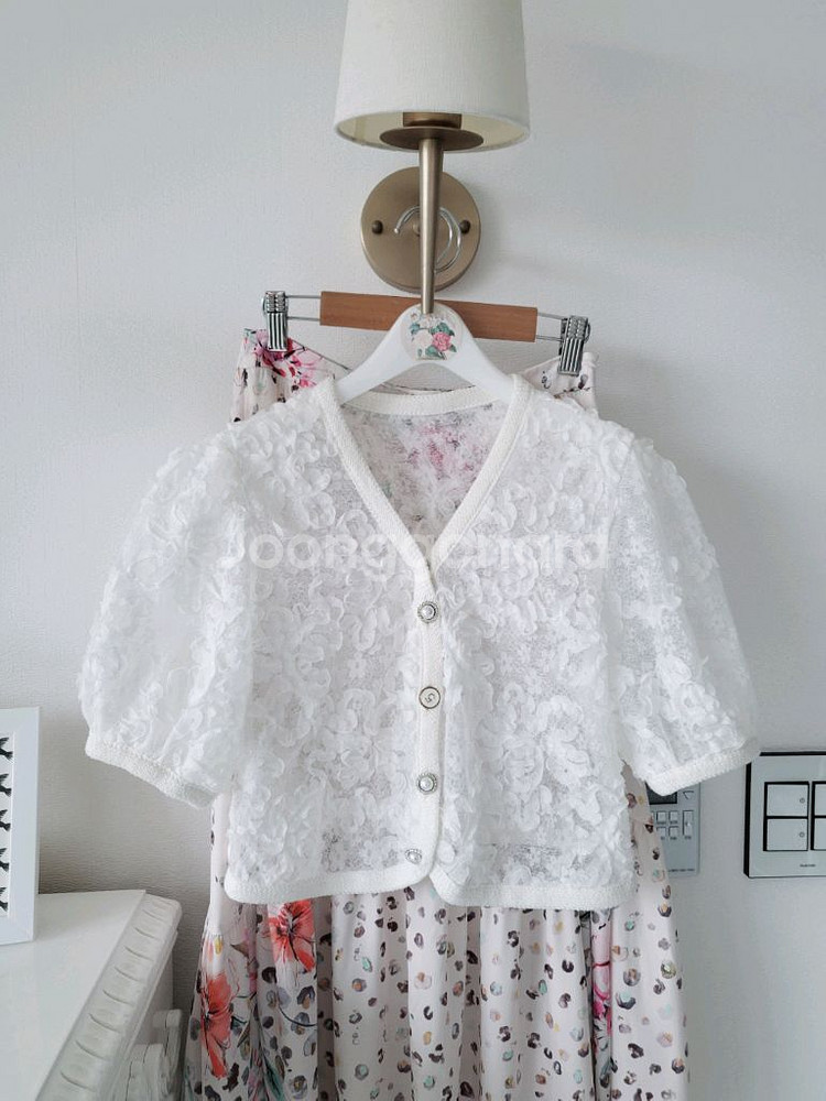 수입 꽃장식가디건ㆍ잇미샤 플로랄 롱스커트(반택포)--6