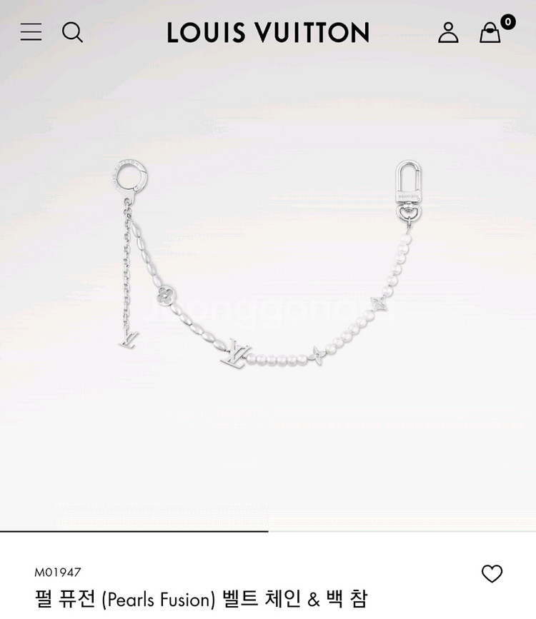 [새상품]루이비통펄벨트체인겸백참--0