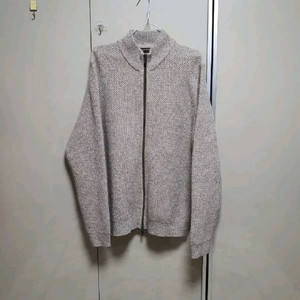 마시모두띠 캐시미어 블렌디드 남성 와플 집업가디건(XXL)