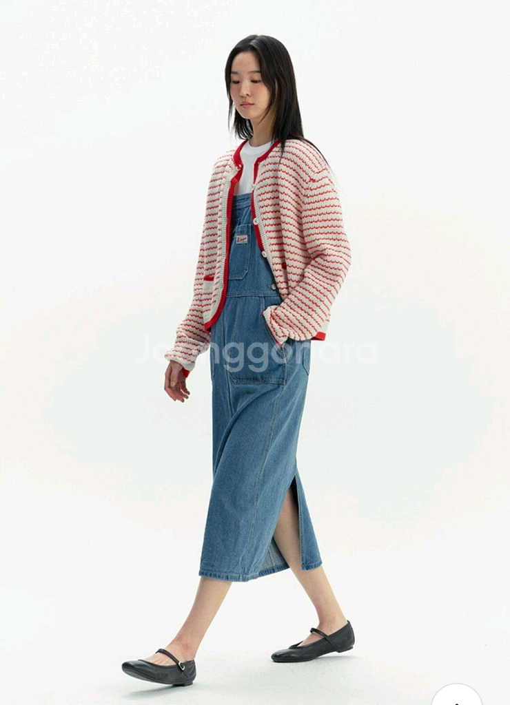 앤유 엘트햄 스트라이프 니트 자켓/가디건--6