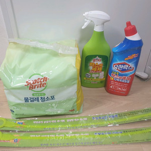 Scotch Brite 물걸레 청소포, 막대걸레, 홈스타 락스와세제, 유한락스 락스와세제, 배수관 청소기 (일괄판매