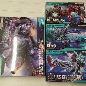 [미개봉] 반다이 정품 HG 지쿠악스 4종 세트(릭돔, 붉은건담, 지프레드, 겔구그)