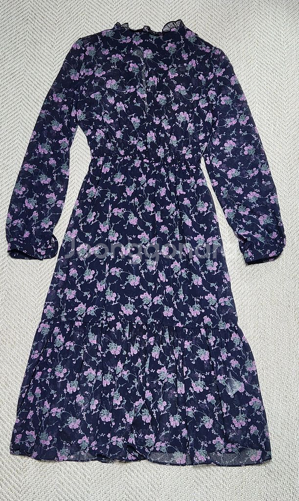 플로럴 쉬폰 롱원피스 반택포1.7--1