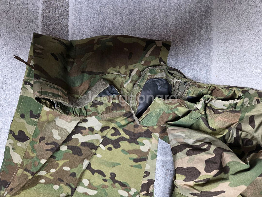 미군 3세대 신형 레벨6 멀티캠 고어텍스 팩라이트 XL 한벌 세트 신품급--2