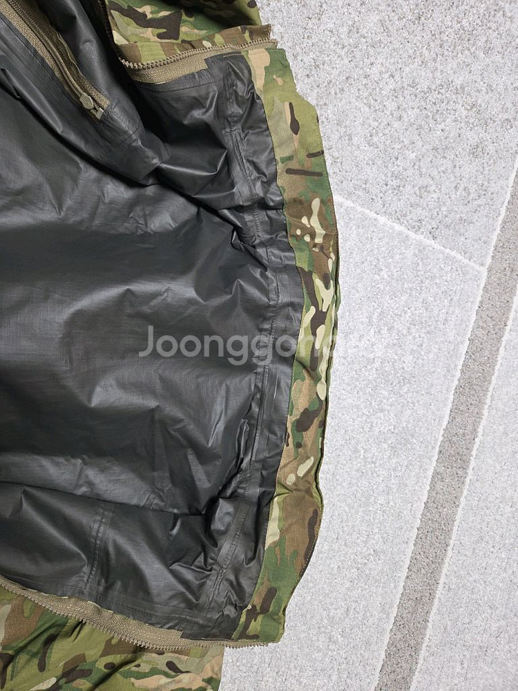 미군 3세대 신형 레벨6 멀티캠 고어텍스 팩라이트 XL 한벌 세트 신품급--5