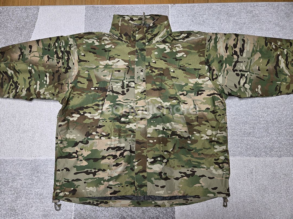 미군 3세대 신형 레벨6 멀티캠 고어텍스 팩라이트 XL 한벌 세트 신품급--0