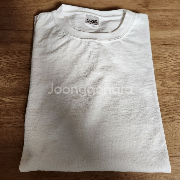 캠버 맥스웨이트 롱슬리브 티셔츠 화이트 XL사이즈--1