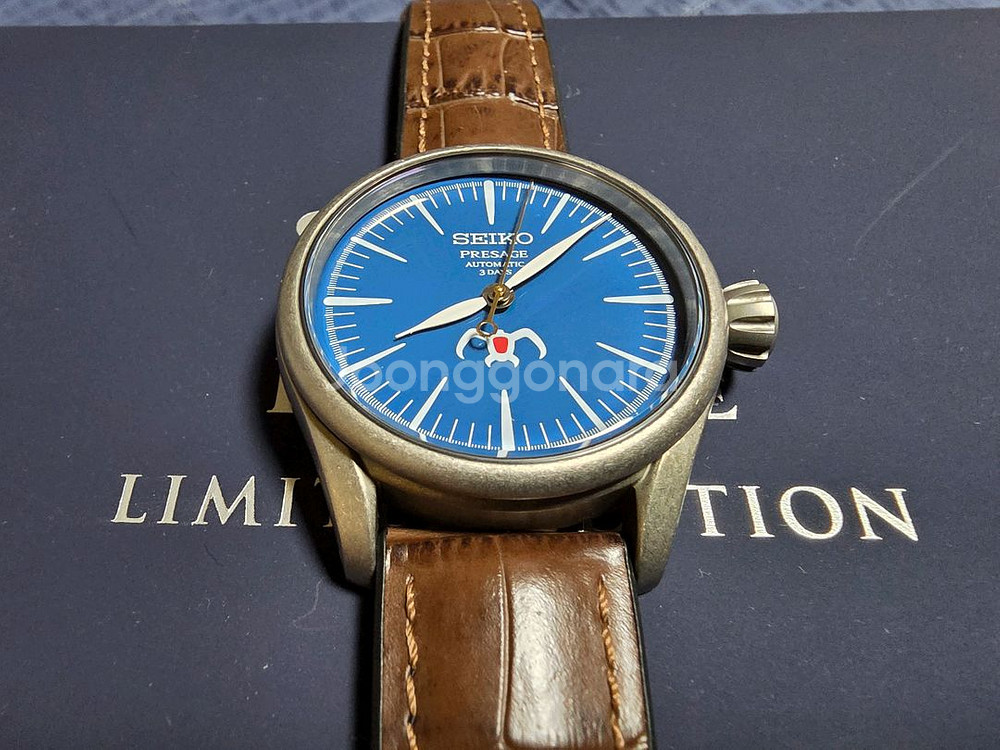 세이코 오토매틱 한정판 지브리 바람의계곡 나우시카 24년 3월 일본 스탬핑박스풀셋, 8만원 히어쉬 스트랩상태 좋은편--0